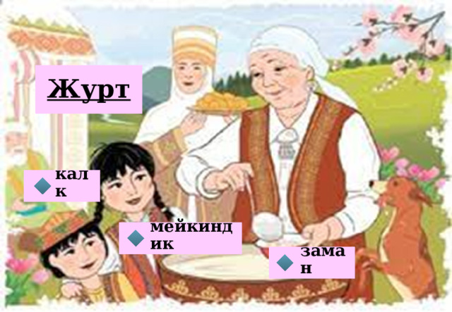 Журт калк  мейкиндик  заман  