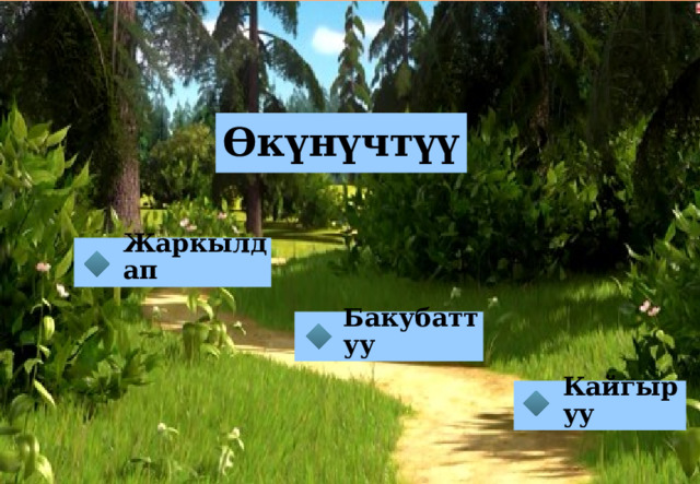 Өкүнүчтүү Жаркылдап Бакубаттуу Кайгыруу 