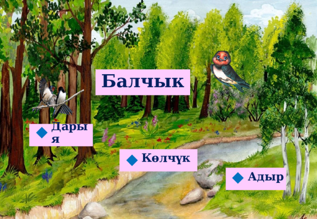  Балчык   Дарыя  Көлчүк  Адыр  
