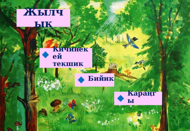  Жылчык   Кичинекей текшик  Бийик  Караңгы  