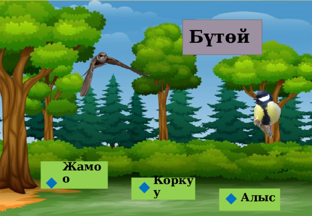 Бүтөй Жамоо  Коркуу  Алыс  