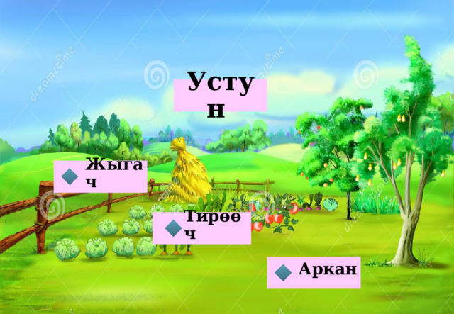 Устун Жыгач Тирөөч Аркан 