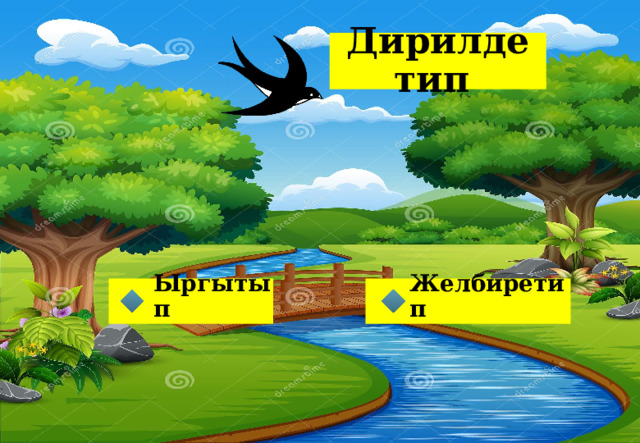 Дирилдетип Желбиретип  Ыргытып 