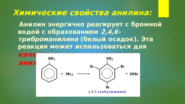 Презентация " Ароматические амины. Анилин"