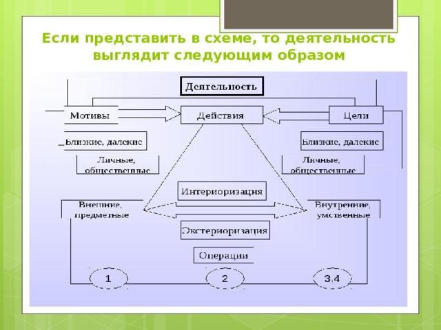 Если представить в схеме, то деятельность выглядит следующим образом 