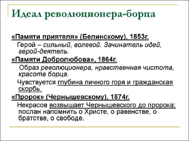 Анализ стихотворения «Памяти Белинского» (Н.А. Некрасов).