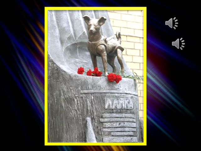 Отдавая дань собаке Лайка, которая была запущена на верную гибель ради развития космонавтики, ее кличку записали в памятную таблицу с именами погибших космонавтов, которая установлена в Звездном городке.  