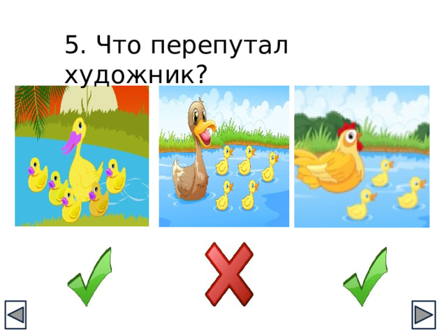 5. Что перепутал художник? 