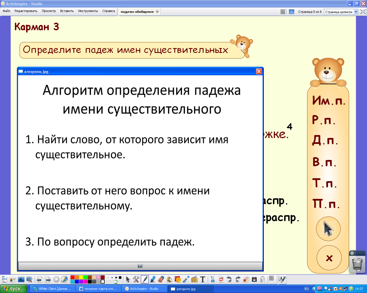 Технологическая карта урока русского языка в 3 классе по теме 