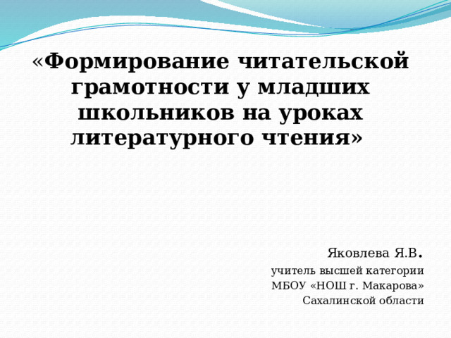 История развития читательской грамотности