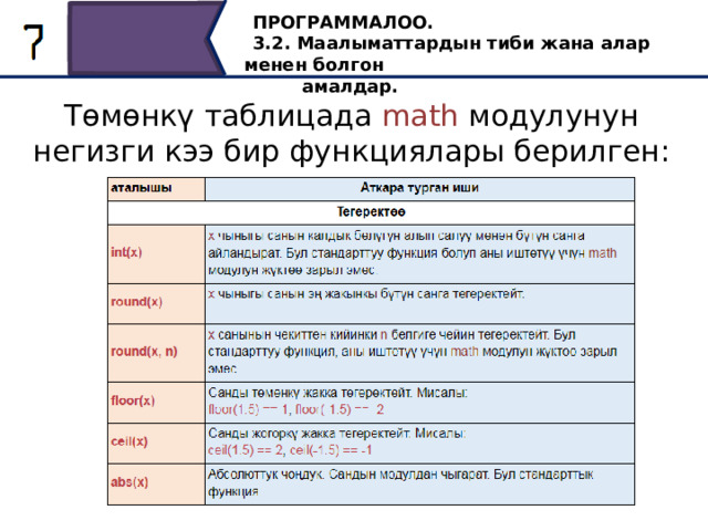 Саптар жана алар менен болгон амалдар