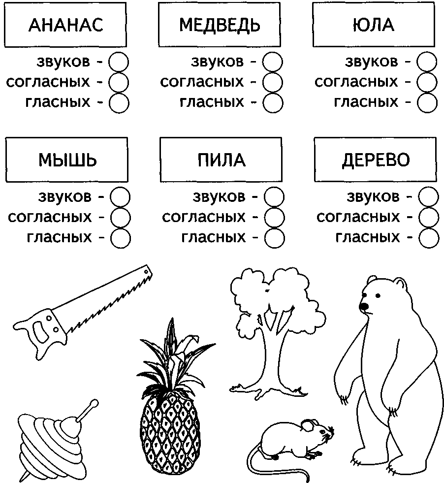 Гласные буквы в русском языке таблица для ребенка дошкольного возраста в картинках