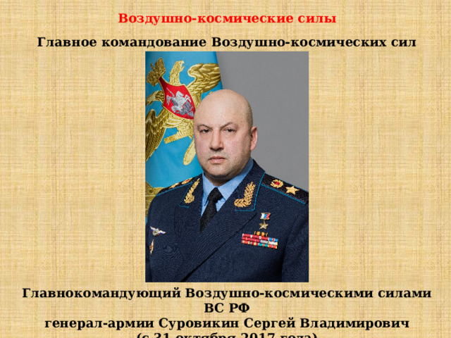 Назначает высшее командование вооруженных сил рф кто. Главнокомандующий Суровикин. Главнокомандующий воздушно-космическими. Главнокомандующий космическими силами.