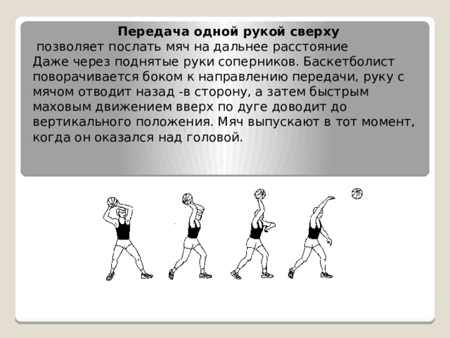 Передача мяча с отскоком. Передача одной рукой сверху.. Передача одной рукой сверху баскетбол. Передача мяча в баскетболе. Виды передач мяча одной рукой.