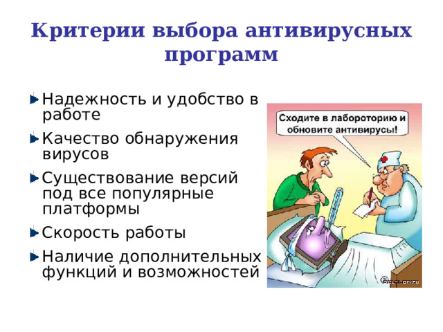 Антивирусные программы 
