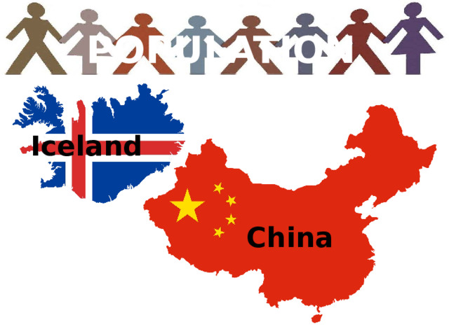 POPULATION Iceland China 