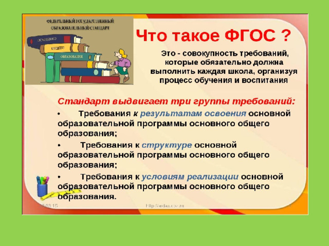 Проект по теме фгос