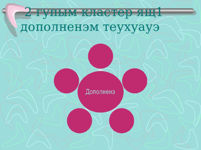  2 гупым кластер ящ1 дополненэм теухуауэ   