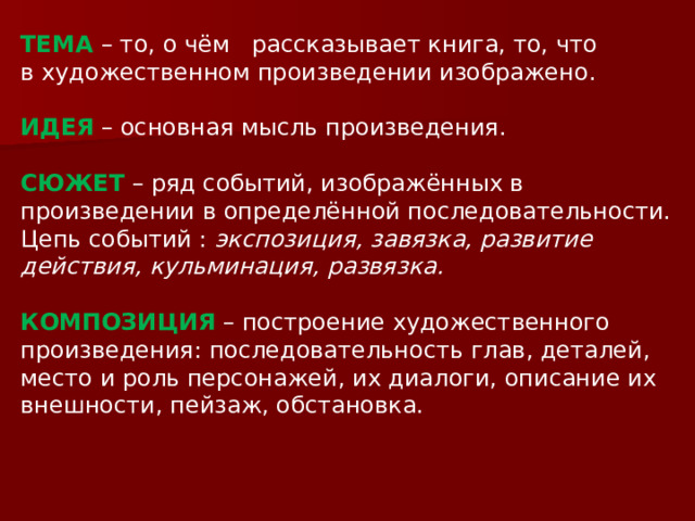 В основе сюжета произведения