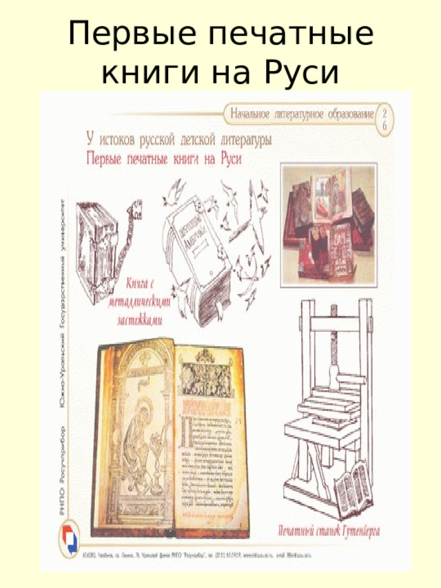 Презентация первая славянская азбука первая печатная книга на руси 4 класс