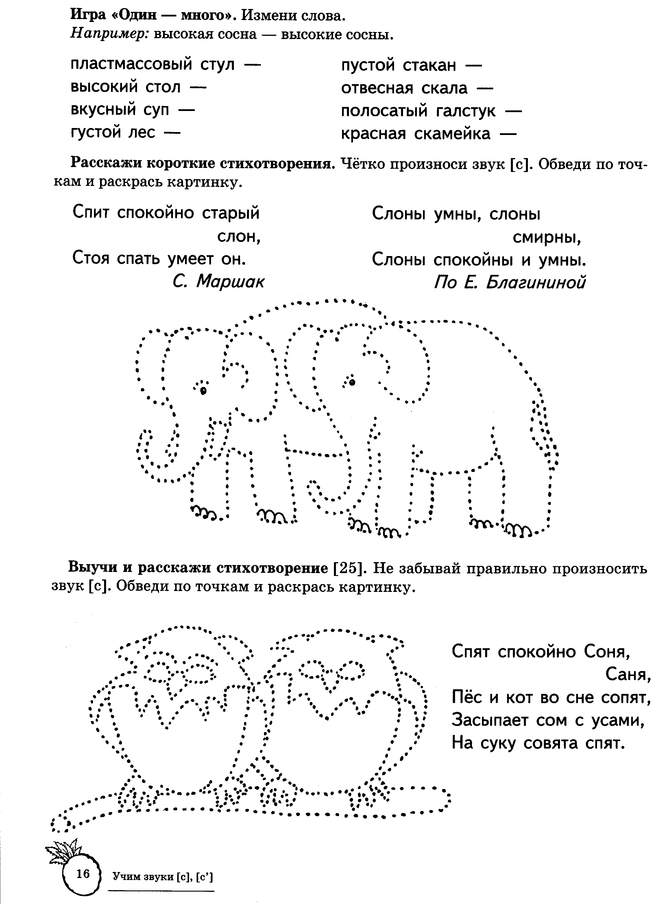 Рабочая тетрадь Звуки С Сь