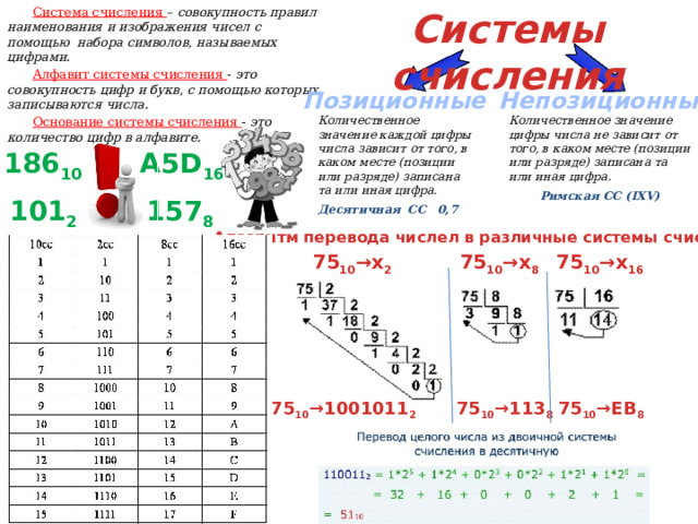 Как называется совокупность правил наименования и изображения чисел с помощью набора символов
