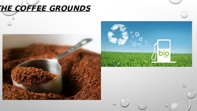the coffee grounds   