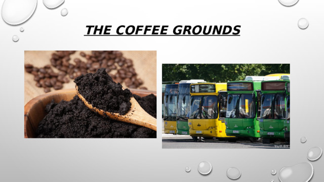 the coffee grounds    