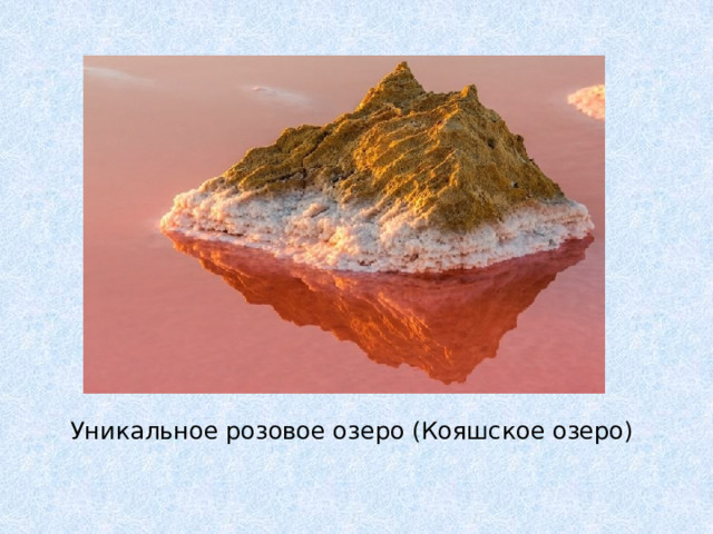 Уникальное розовое озеро (Кояшское озеро)  