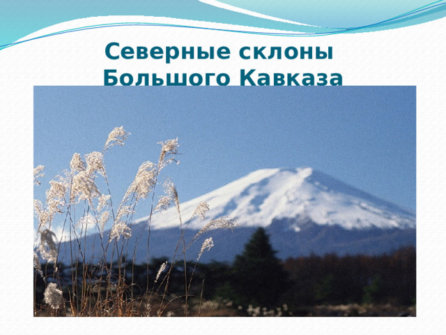 Северные склоны  Большого Кавказа 