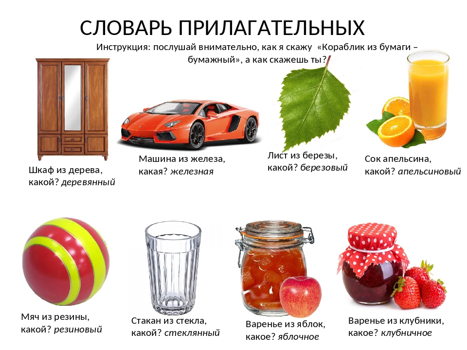 Относительные прилагательные картинки