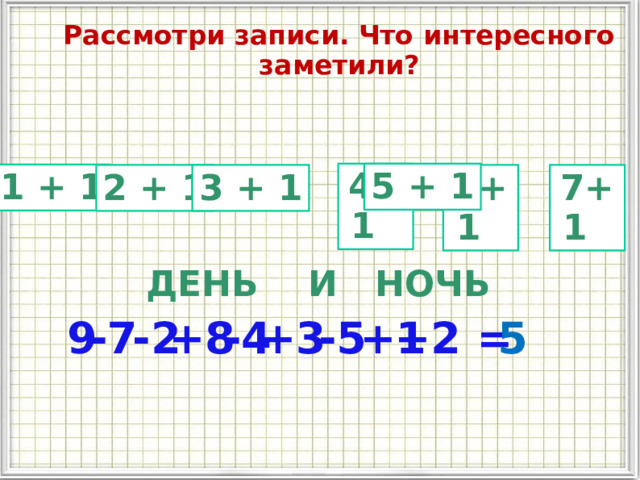 Записать рассматривать