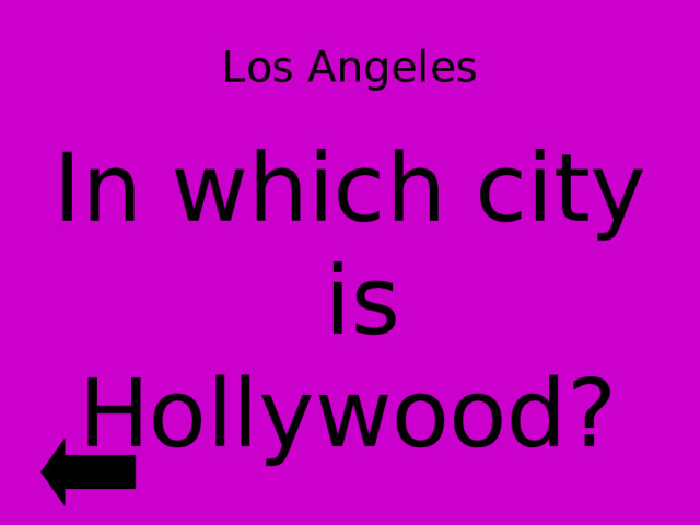 Los Angeles In which city is Hollywood? 