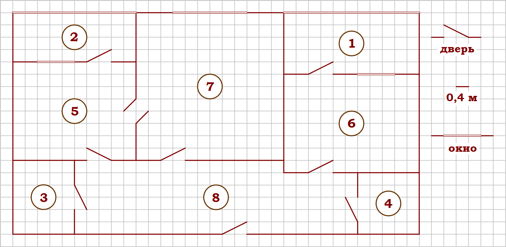 Найдите площадь лоджии 0.4. План квартиры задание. Задания 1-5 план квартиры. Как найти площадь коридора. План квартиры для математики.