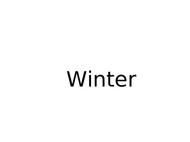 Winter 