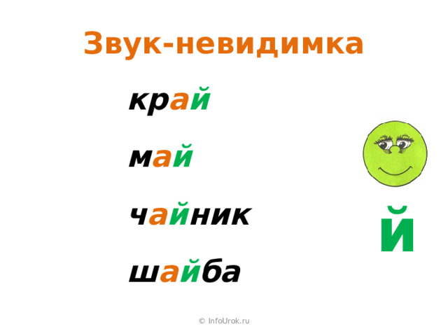Звук-невидимка кр а й   м а й   ч а й ник  ш а й ба й © InfoUrok.ru 