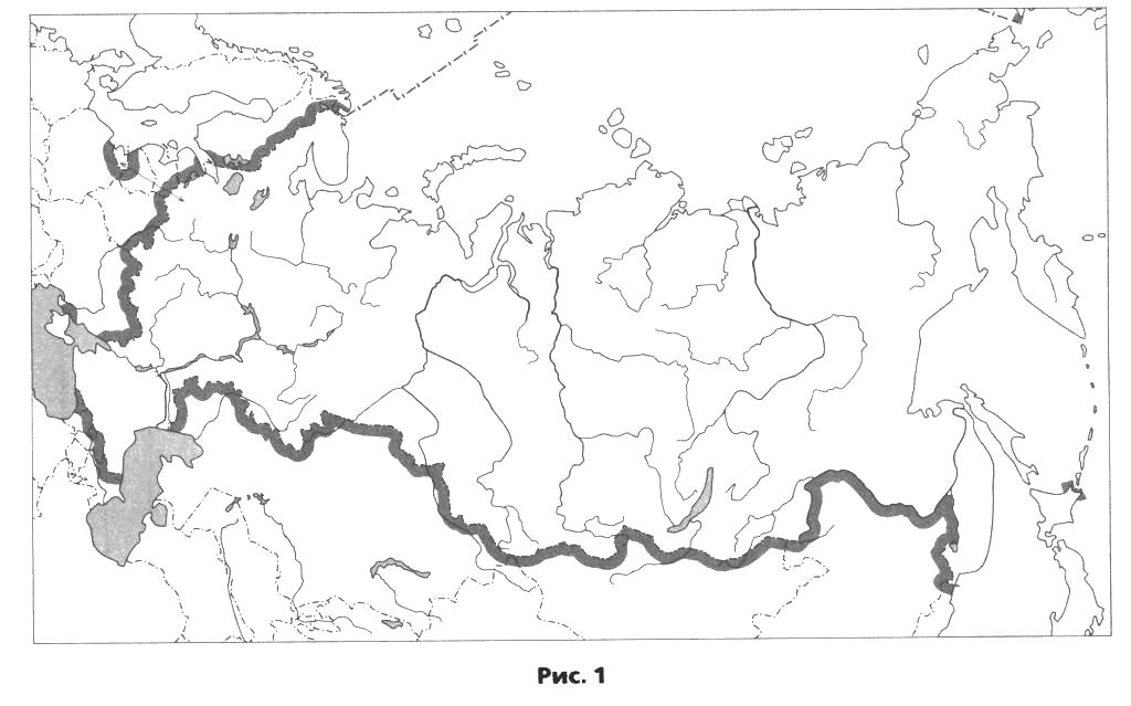 Контурная карта по географии границы России. Контурная карта физическая карта России черно белая.