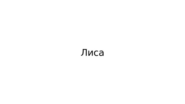 Лиса 