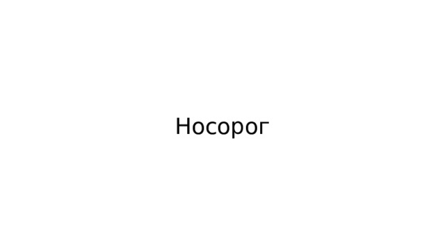 Носорог 