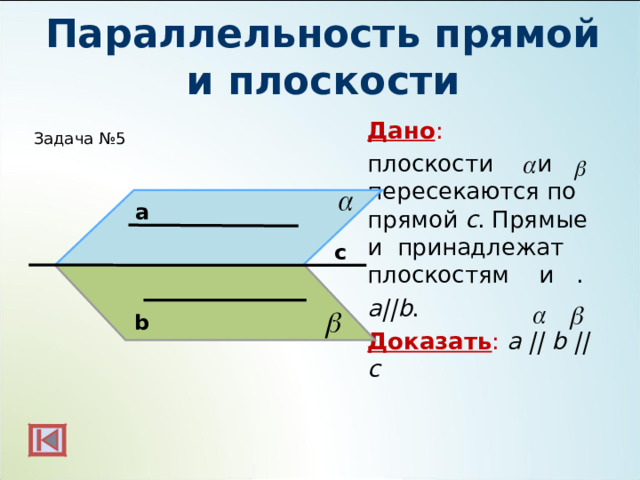 Сколько существует прямых параллельных данной плоскости