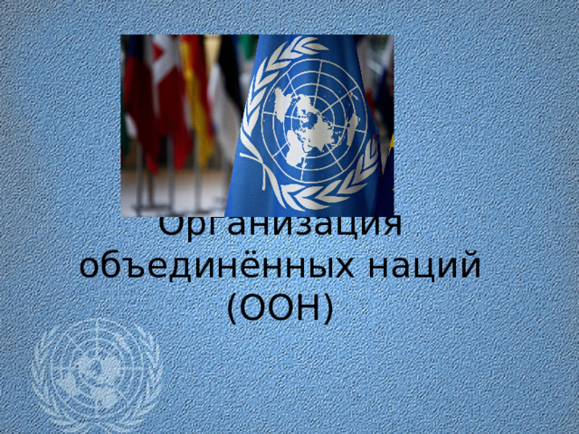 Организация объединённых наций (ООН) 