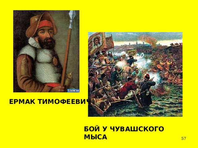 ЕРМАК ТИМОФЕЕВИЧ БОЙ У ЧУВАШСКОГО МЫСА  