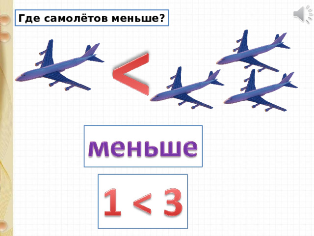 Где самолётов меньше? 