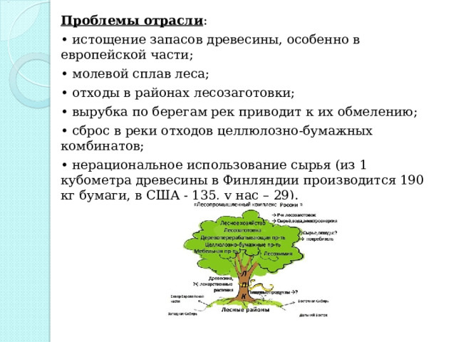 К каким районам тяготеет производство мебели к районам лесозаготовки