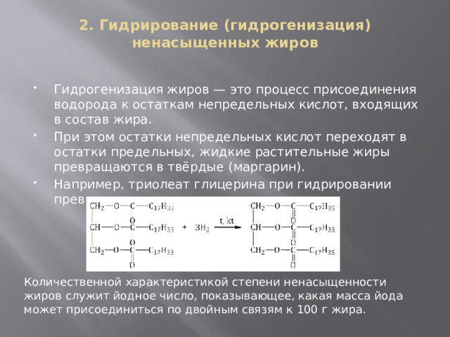 Процесс гидрогенизации жиров