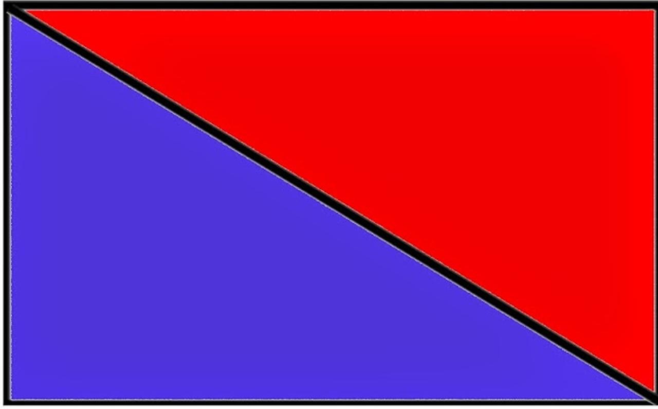 Прямоугольник сине красный
