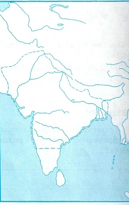 Контурная карта индия и китай в средние века 6 класс