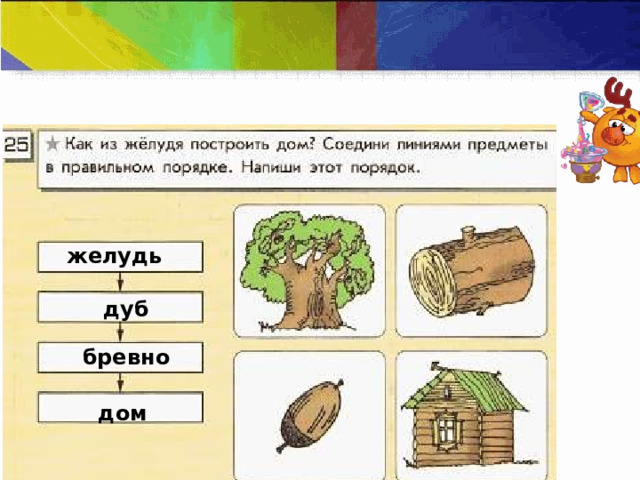 желудь дуб бревно дом 
