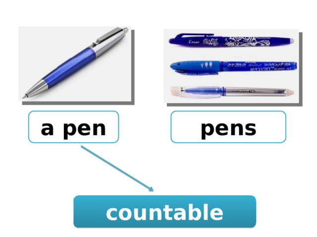 a pen pens countable 