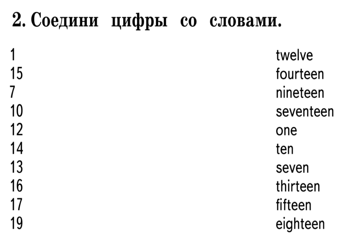 Контрольная работа - Английский язык - Уроки - 3 класс